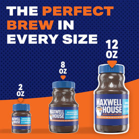 Maxwell House resealable jar keeps flavor fresh between uses.