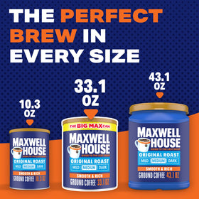 MAXWELL HOUSE Original Roast steaming cup evokes warm morning routine