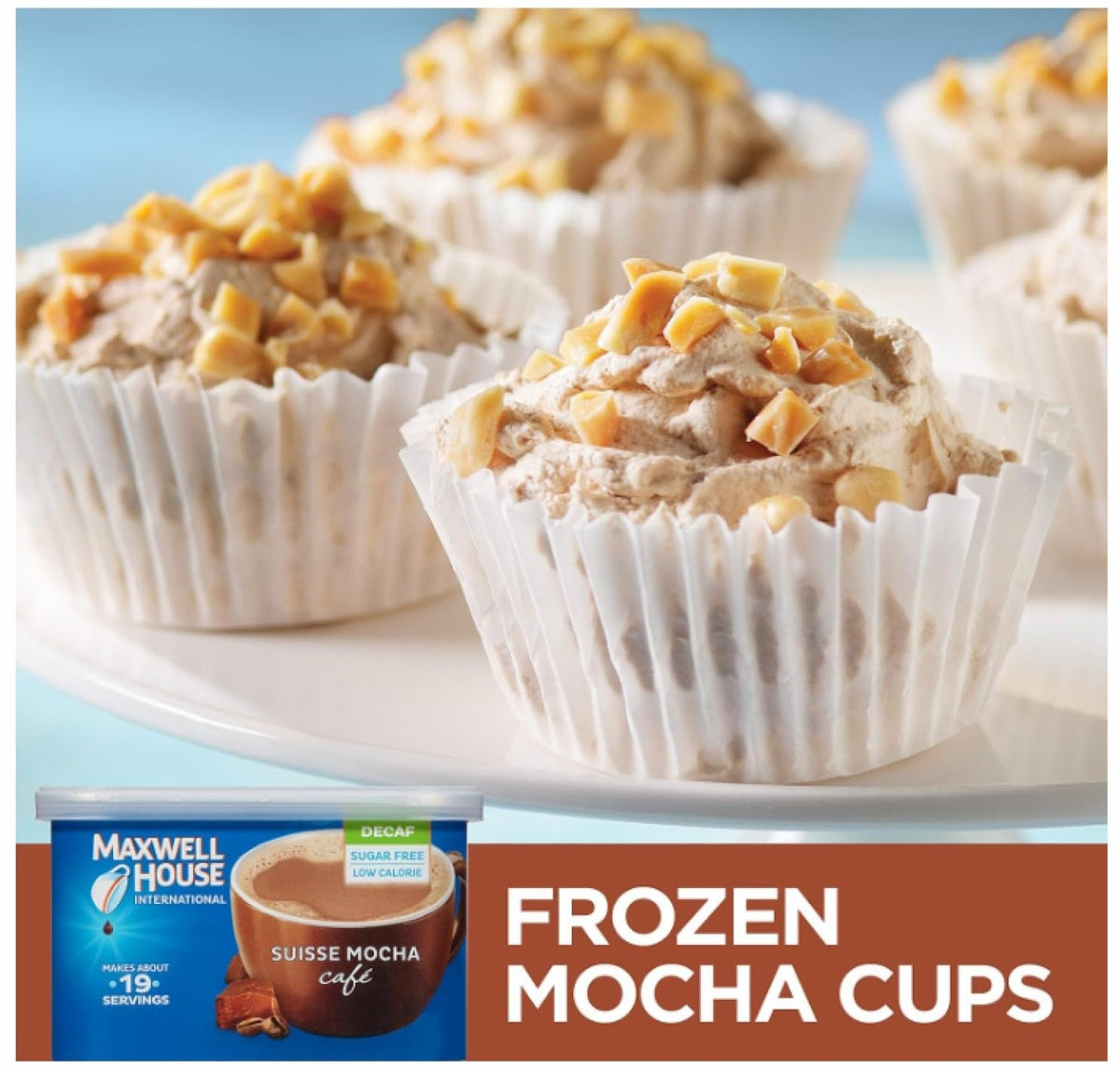 MAXWELL HOUSE resealable canister keeps freshness after use.