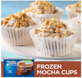 MAXWELL HOUSE resealable canister keeps freshness after use.