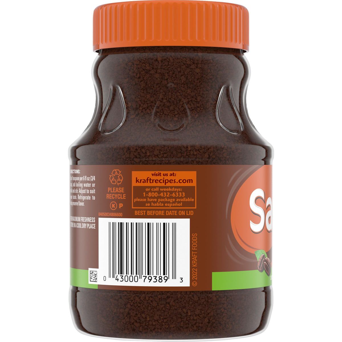 Maxwell House Sanka Decaf pantry storage scene emphasizes freshness.