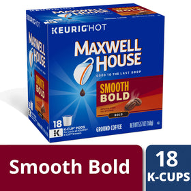 MAXWELL HOUSE Smooth Bold pods cup ready in seconds.