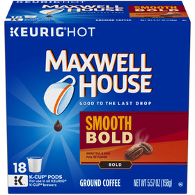 MAXWELL HOUSE Smooth Bold pods pack for convenient mornings.