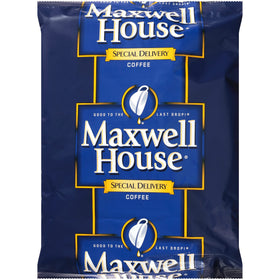 Maxwell House Special Delivery case keeps coffee organized for quick office servings.