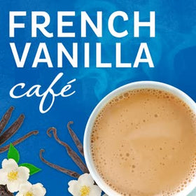 MAXWELL HOUSE steaming cup of vanilla aroma ready in minutes.