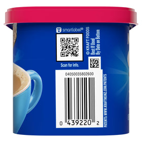 Steam rising as MAXWELL HOUSE sugar-free French Vanilla delivers cozy aroma.