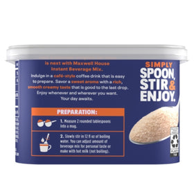 Maxwell House Suisse Mocha Cafe front label highlights kosher dairy status.