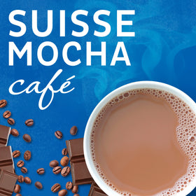 Maxwell House Suisse Mocha being poured with hot water for easy, no-brewer prep