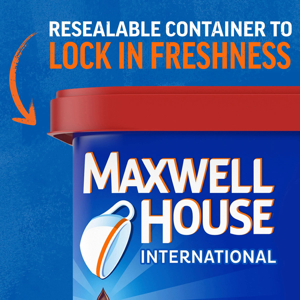 Maxwell House Suisse Mocha cup shows smooth texture and aroma