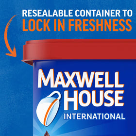 Maxwell House Suisse Mocha cup shows smooth texture and aroma
