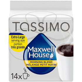 MAXWELL HOUSE Tassimo Morning Blend coffee disc for a quick, fragrant morning brew.