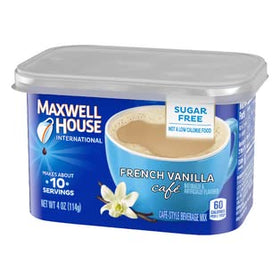 Maxwell House vanilla finish adds rich aroma to black coffee