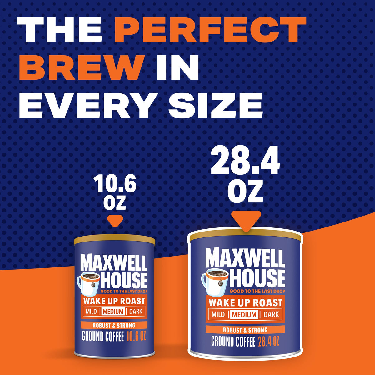 Maxwell House Wake Up Roast pour-over setup for a smooth brew.