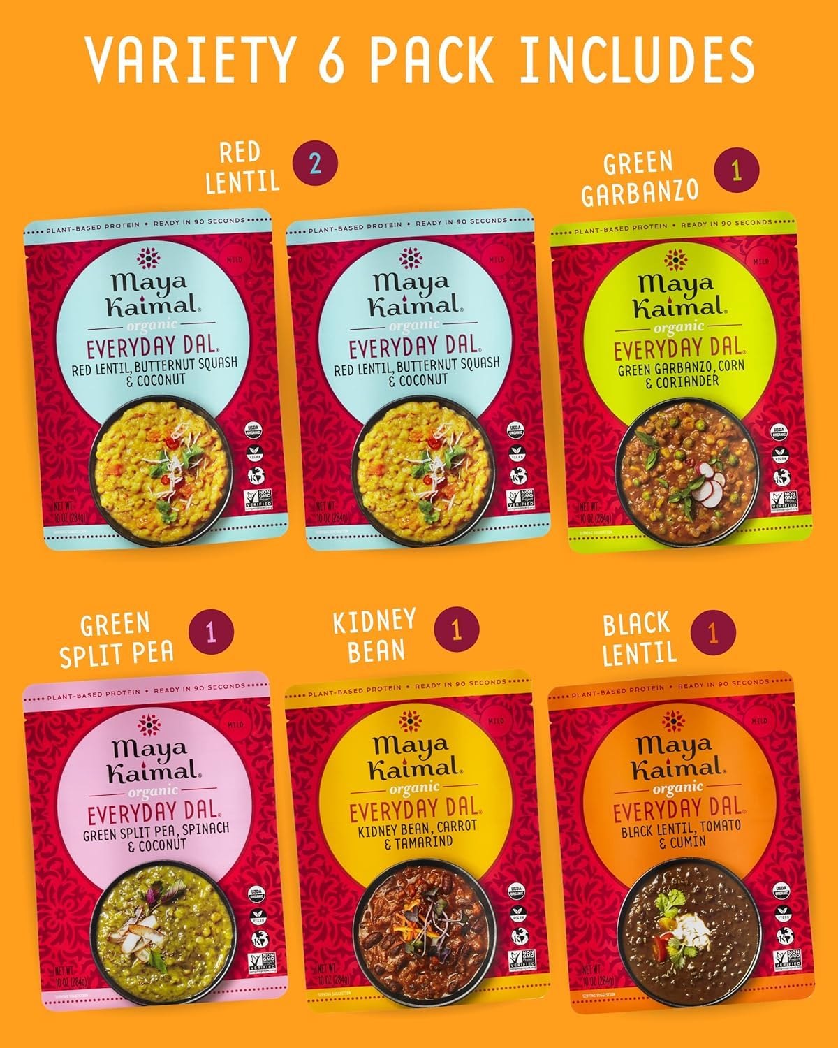 Maya Kaimal Dal Variety Pack No 2 inner view