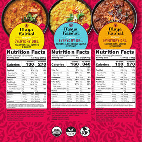 Maya Kaimal Everyday Dal black lentil dal pouch ideal for hearty plant-based dinners.