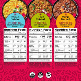 Maya Kaimal Everyday Dal ready-to-eat serving in a bowl.