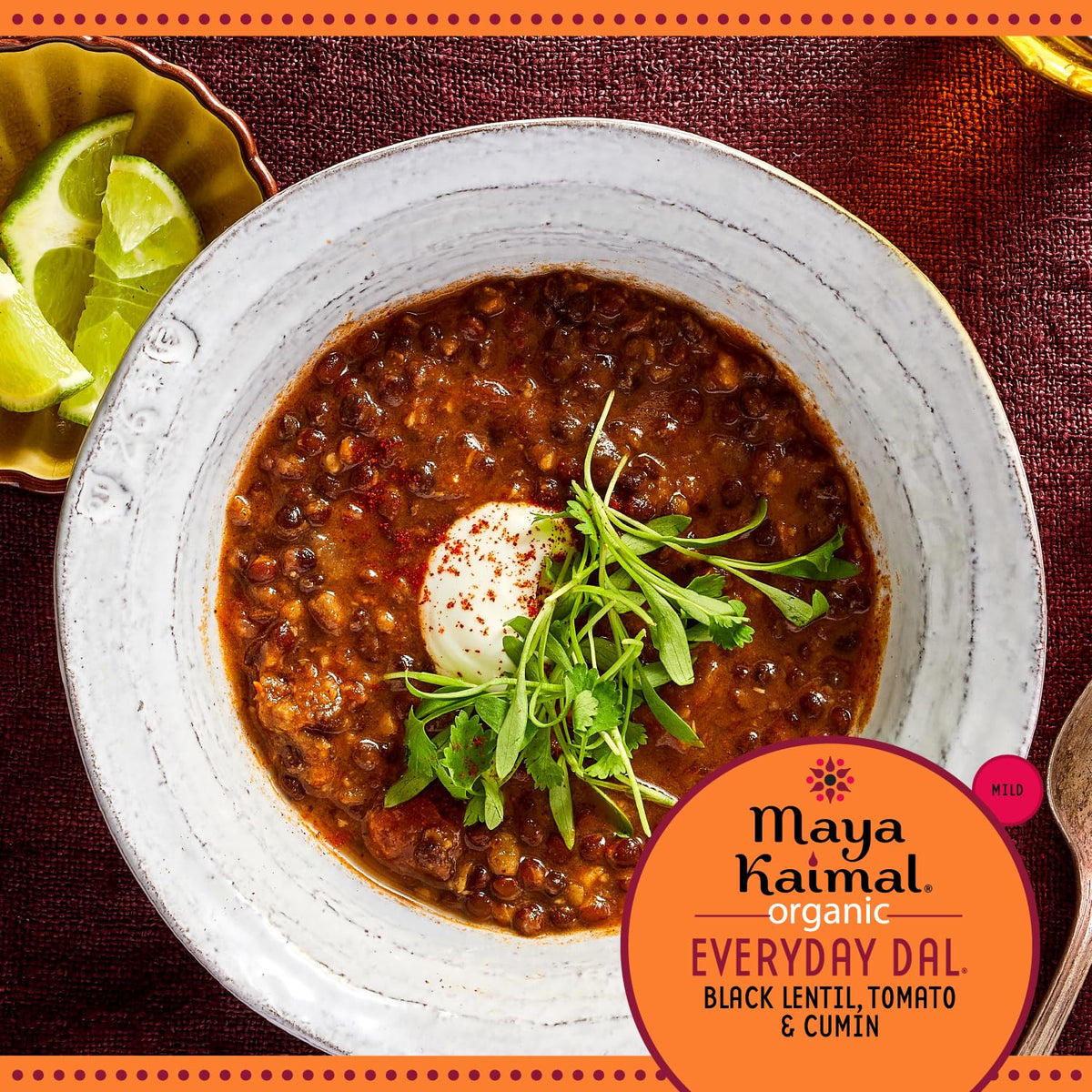 Maya Kaimal ready-to-eat dal served hot and satisfying.
