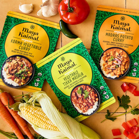 Maya Kaimal vegetable curry pouch ready-to-serve for fast weeknight meals