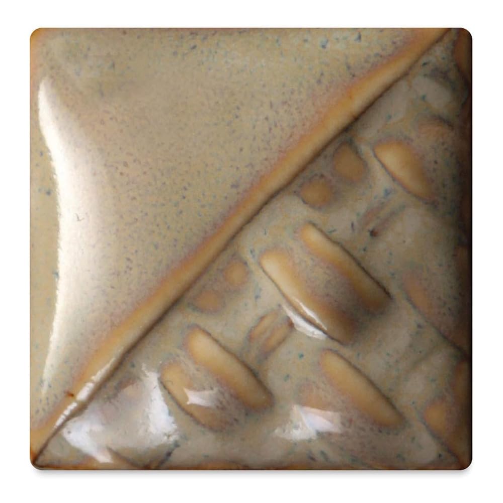Mayco Birch glaze pint pour shows smooth glossy finish on stoneware