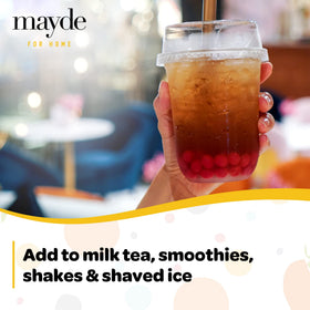 Mayde passion fruit bowl with popping pearls for dessert toppings