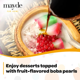 Mayde popping boba pearls variety-pack-box showcases flavor assortment.