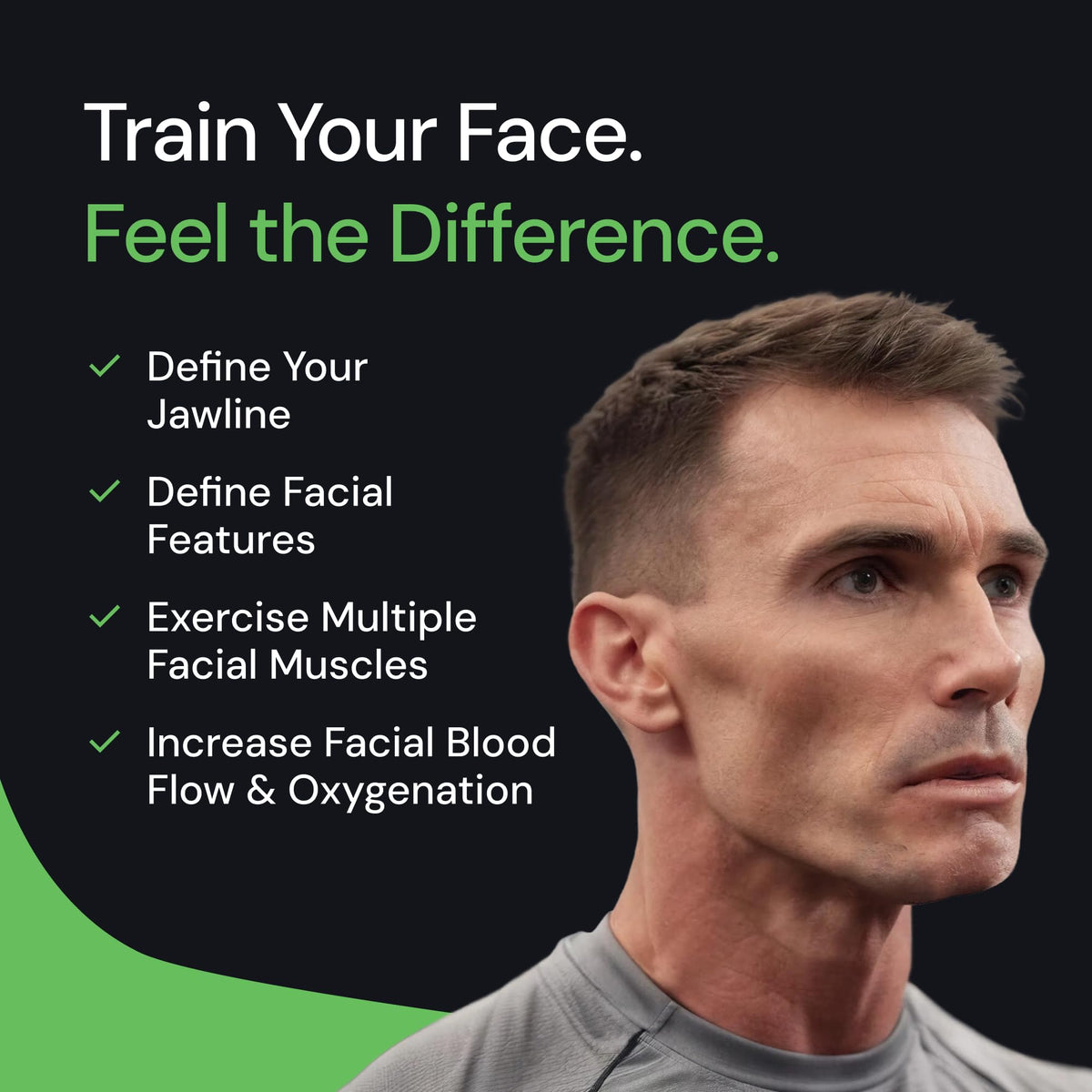 Mayena Jawline Max gum used at desk for quick jawline training