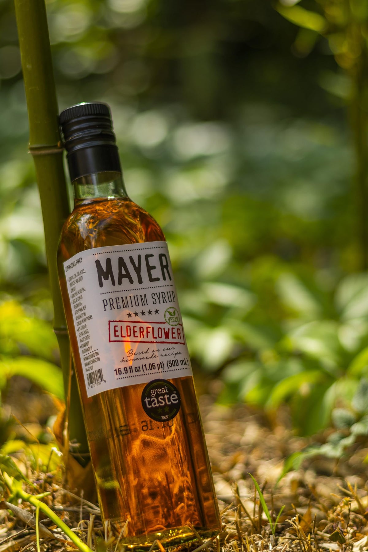 Mayer Elderflower Syrup dessert topping for yogurts and cakes.