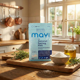 Mayi Tuz low-sodium potassium-enriched salt supports balanced seasoning.