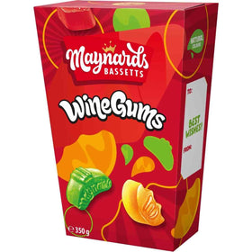 Maynards Bassetts wine gums variety shapes shot emphasizing color variety.