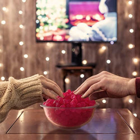 Maynards Swedish Berries foil-packaging showing portable, on-the-go snacking.