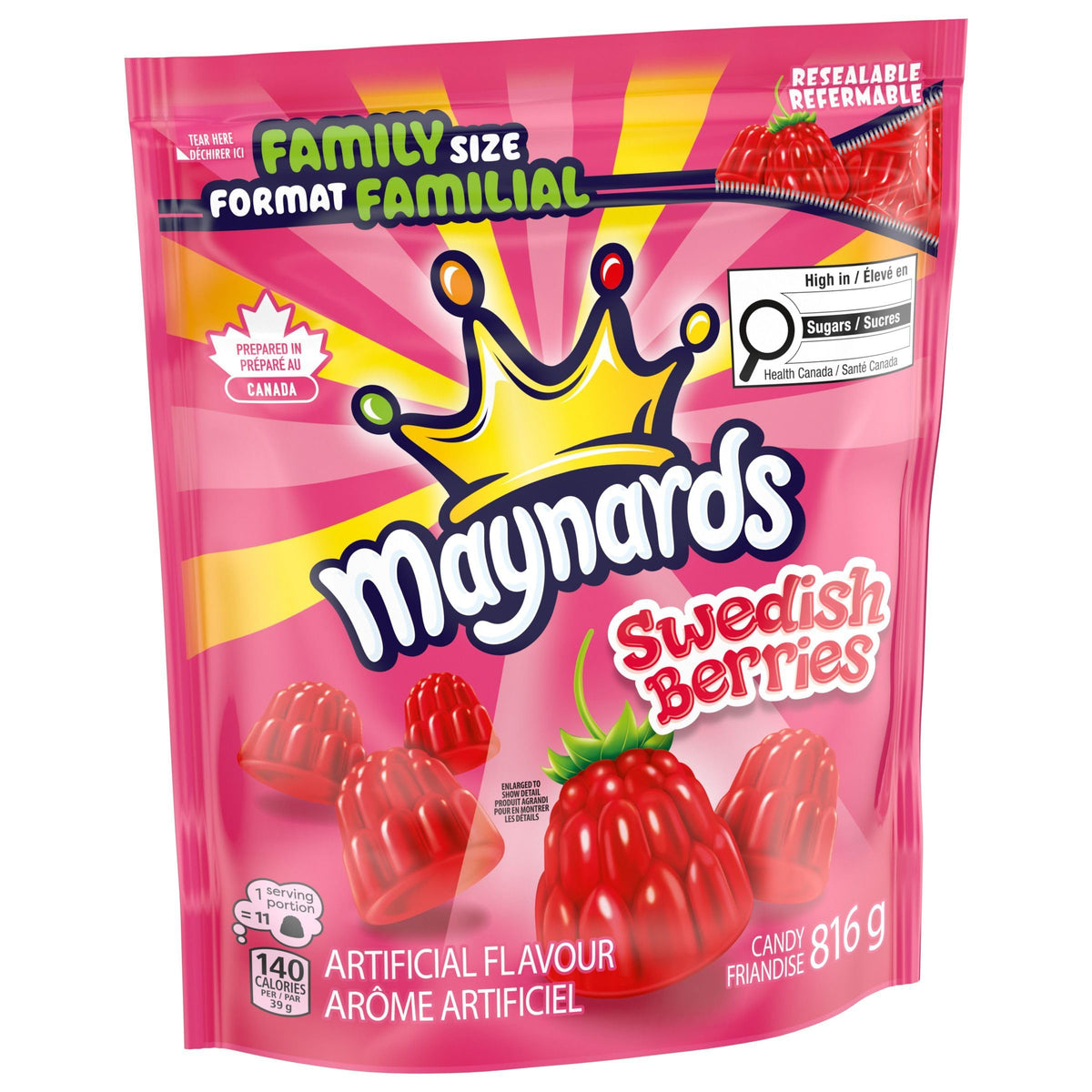Maynards Swedish Berries gift-tin image suggests gifting thoughtfully.