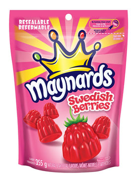Maynards Swedish Berries packaging on display, inviting sharing and gifting.