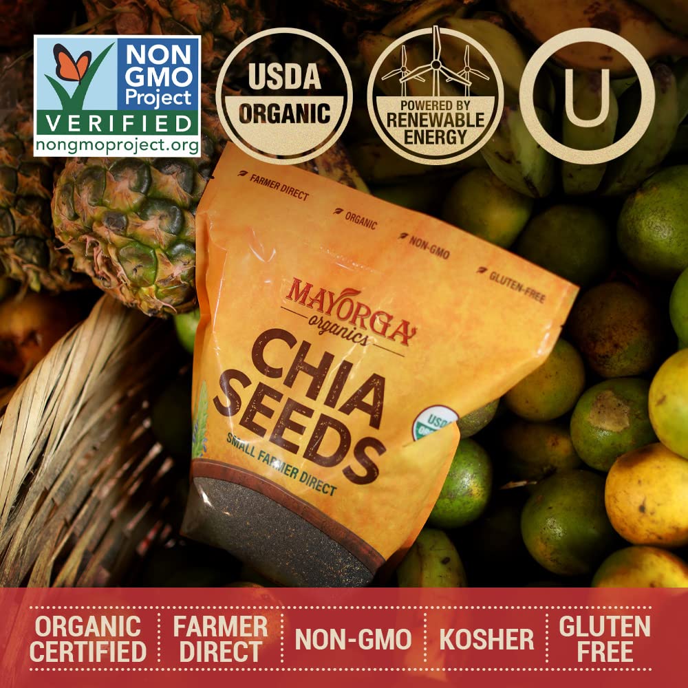 Mayorga chia seeds baked into muffins for wholesome breakfast options.
