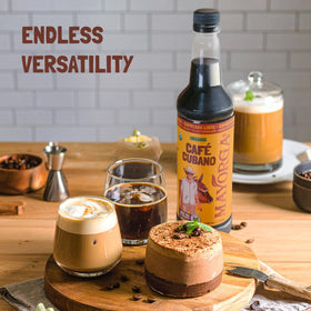 Glass of iced Mayorga Espresso Listo demonstrates convenient cold brew refreshment.