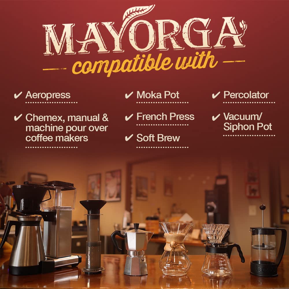 Latino-owned Mayorga reinforces direct trade with Latin American farmers.