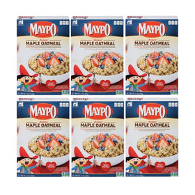 Maypo Oatmeal Instant Maple ingredients panel: easy to customize with toppings.