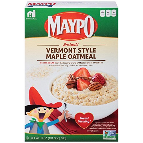 Maypo Vermont Style Maple Oatmeal two-box pack for quick wholesome mornings