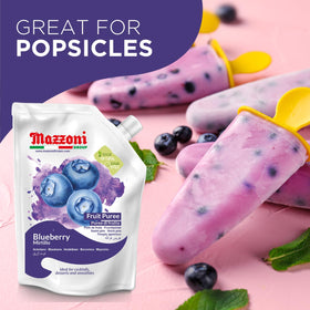 Mazzoni Blueberry Puree opened, refrigerate to maintain freshness.