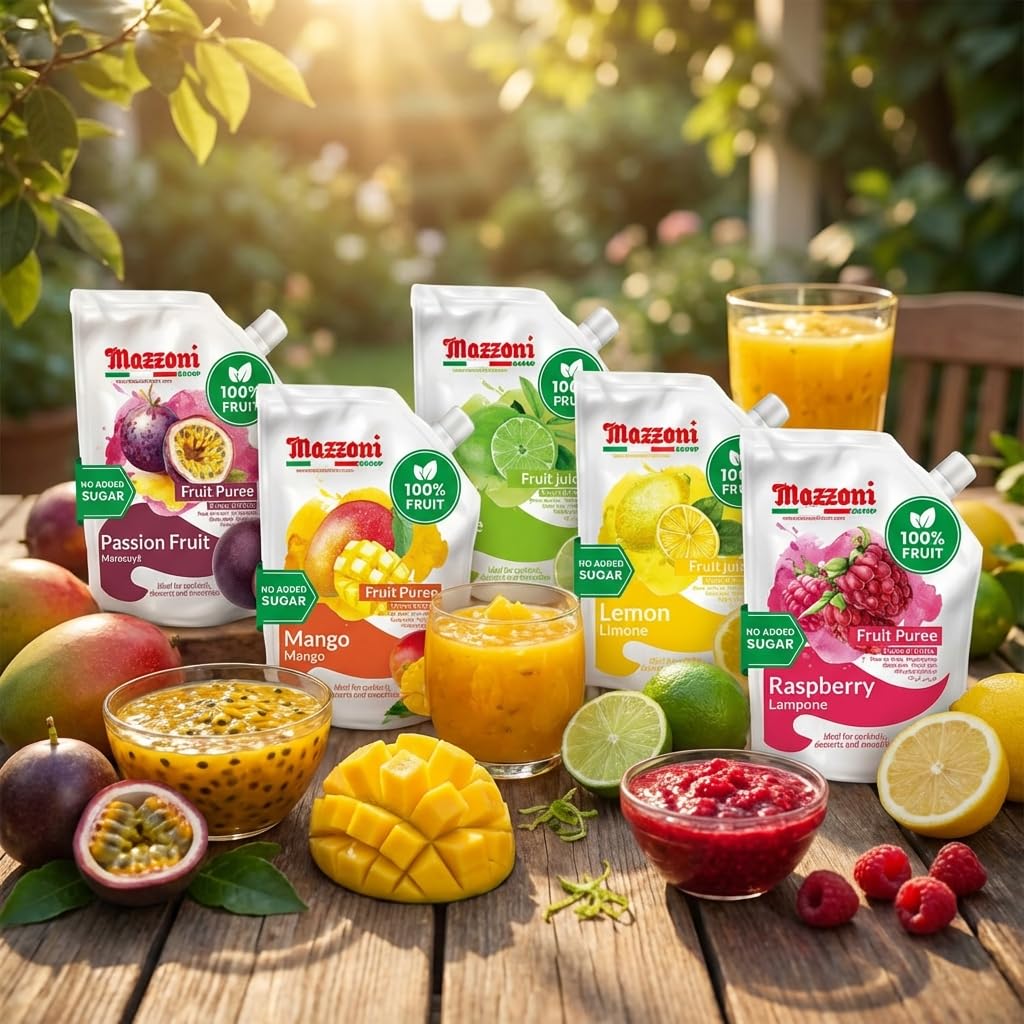 Mazzoni lime juice enhances mojitos with fresh, tangy citrus notes.