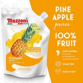Mazzoni pineapple puree cocktail mixer ready for tropical drinks.