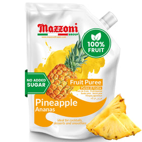Mazzoni pineapple puree pouch for cocktails and smoothies.