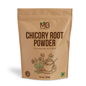 MB Herbals Instant Chicory Powder 454g pack dissolves quickly for smooth beverages.