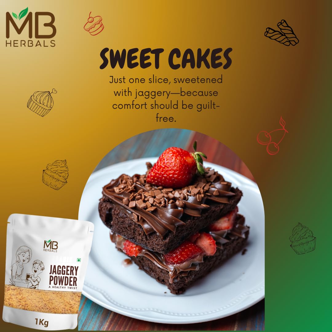 MB Herbals jaggery powder produced in India for authentic flavor.