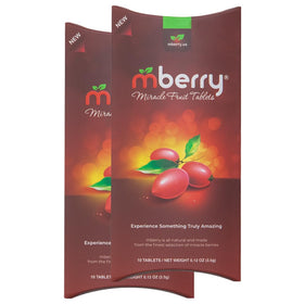 mberry Miracle Fruit Tablets pack-2 on a kitchen counter transform tart flavors