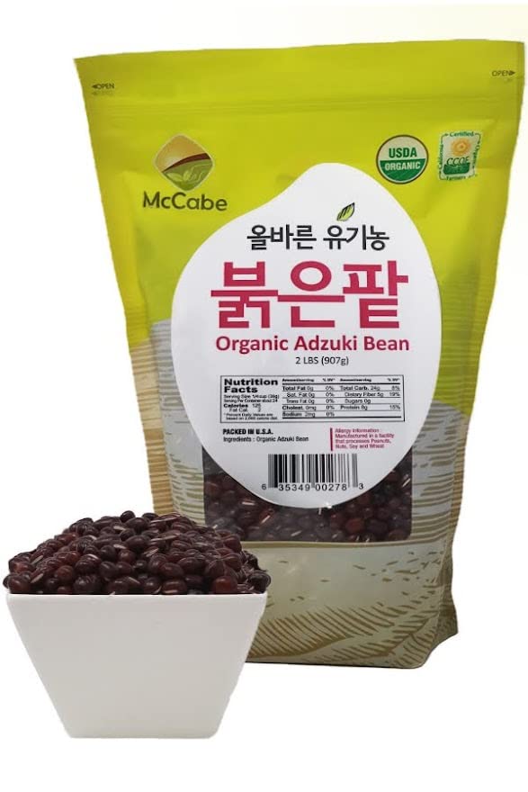 McCabe organic beans label shows USDA and CCOF certifications.