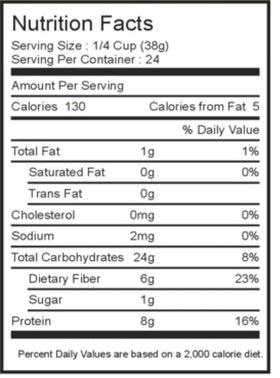 McCabe Organic Black Beans nutrition label and certifications in view.