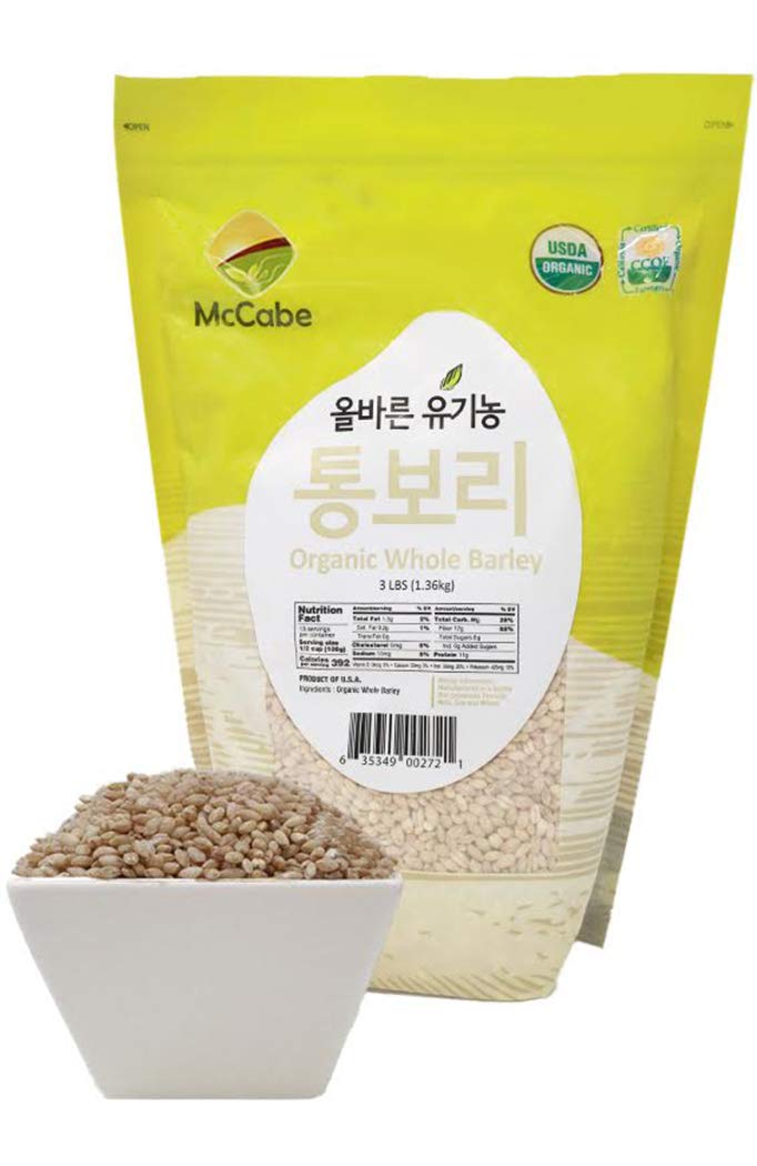 Soaking scene of McCabe Pearled Barley to soften grains for quicker cooking