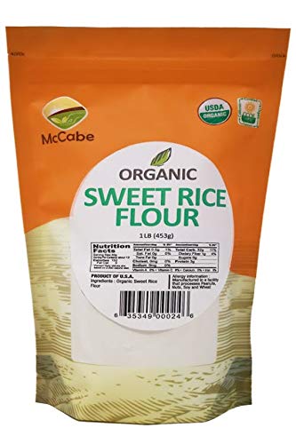 McCabe Organic Sweet Rice Flour bag for gluten-free baking versatility