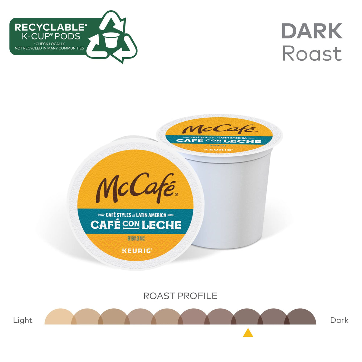 60-count McCafé pack ensures easy stocking and repeated flavorful cups.
