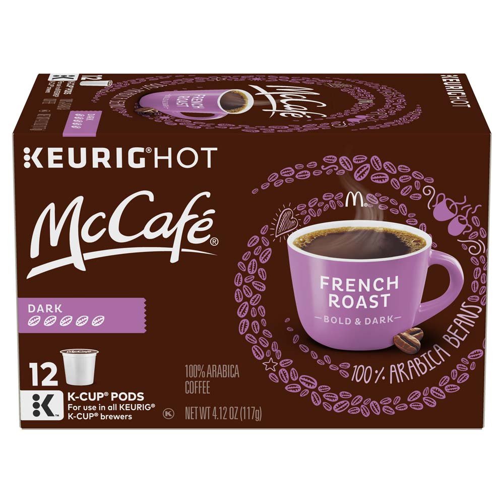 McCafé Arabica beans close-up emphasizes premium quality and consistent flavor.